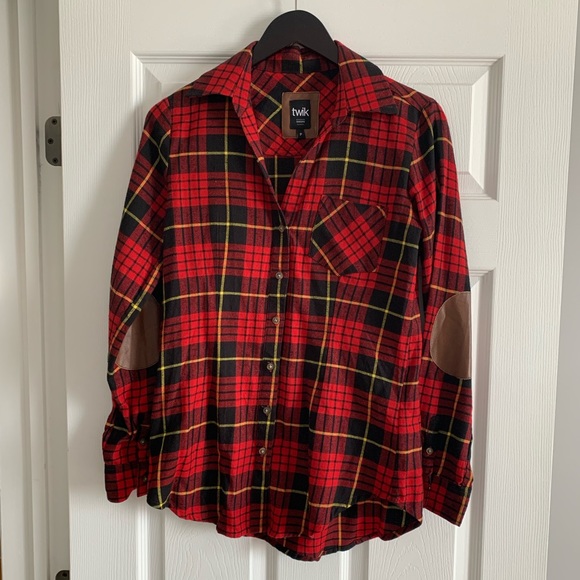 Simon’s Plaid Button-Down Fleece Shirt - Picture 2 of 6